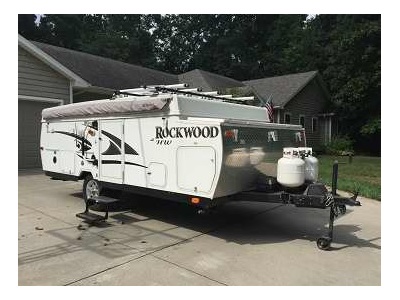 used once Rockwood pop up camper trailer