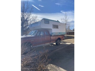 Retro restored Truck camper combo