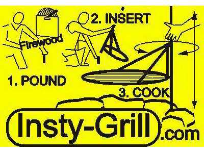 Campfire Grill Stove Adjustable Portable