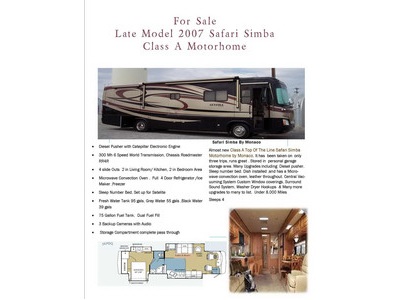 2007 Safari Simba Diesel by Monaco